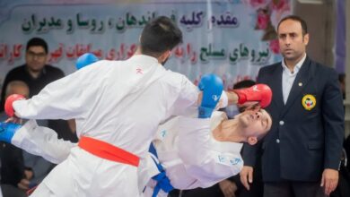 مسابقات قهرمانی کاراته نیروهای مسلح برگزار شد