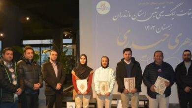 نفرات برتر لیگ تیمی تنیس مازندران معرفی شدند