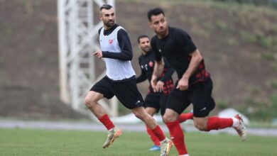 تمرین پرسپولیسی‌ها زیر بارش باران بدون مصدوم