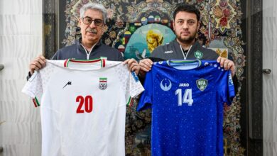 پیراهن سفید بر تن تیم ملی ایران؛ ازبک آبی شد