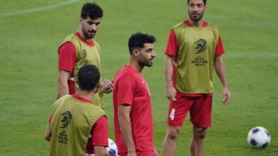آخرین تمرین تیم ملی ایران قبل از بازی با امارت با حضور میهمانان
