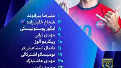 نفرات همیشگی به خط شدند/ 11 بازیکن تراکتور برای حذف نماینده عربستان