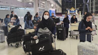 کاروان تیم ملی فوتسال بانوان وارد ناخون راچاسیما شد