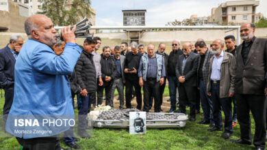 مراسم تشییع «فرامرز ظلی» پیشکسوت فوتبال