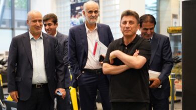 حضور مهدی تاج در تمرین تیم ملی فوتبال