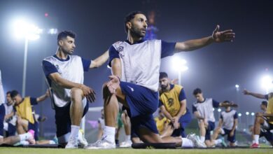 مهدی طارمی با تیم ملی ایران در قطر تمرین کرد