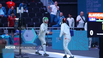 پایان کار شمشیربازی اسلحه اپه بدون مدال پایان کار شمشیربازی اسلحه اپه بدون مدال