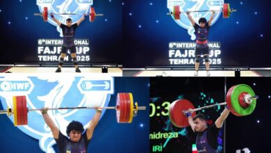 ۵ مدال سهم وزنه‌برداران فارس از رقابت‌های بین‌المللی جام فجر