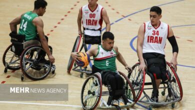 صعود پسران بسکتبال با ویلچر به یک چهارم نهایی به عنوان تیم دوم