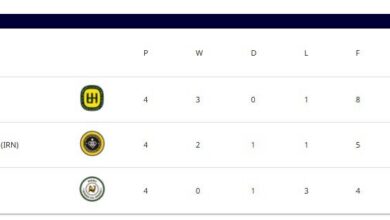 الحسین اردن صدرنشین شد/ سپاهان در رده دوم قرار گرفت