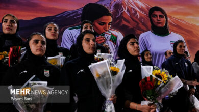 مراسم استقبال از تیم ملی فوتبال زنان