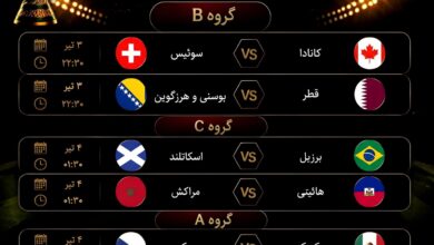برنامه بازی‌های امشب جام جهانی۲۰۲۶/ شروع نیمار با برزیل