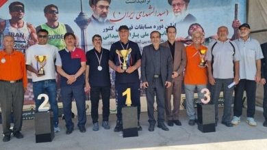 قهرمانی کرمانشاه درمسابقات قهرمانی کشورو انتخابی تیم ملی پارادوومیدانی