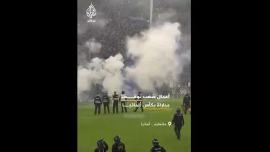 ورود اسب ها و نظامیان به زمین فوتبال! + ویدئو | تصاویری از درگیری آلمانی ها در ورزشگاه ورود اسب ها و نظامیان به زمین فوتبال! + ویدئو | تصاویری از درگیری آلمانی ها در ورزشگاه