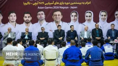 مراسم بدرقه تیم ملی جودو به بازی‌های آسیایی ناگویا