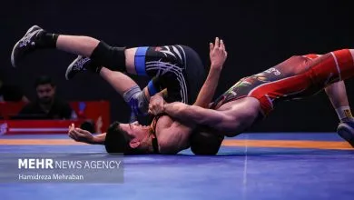 فینال لیگ کشتی نوجوانان استان تهران